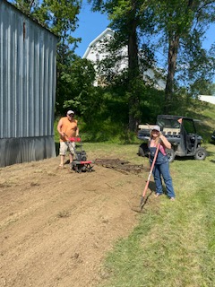Jeremy and Samm planting